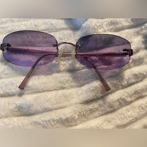 Chanel Rimless Sunglasses Coco Mark Gradient purple 57 18 130